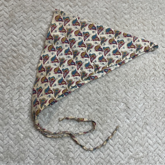 Accessories - Vintage Paisley Head Bandana with‎ string | Boho Festival Cottagecore